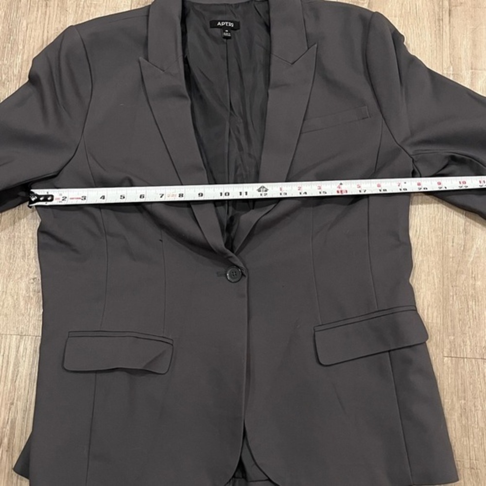 Apt. 9 Women's Charcoal Grey Blazer 16 - Picture 7 of 9